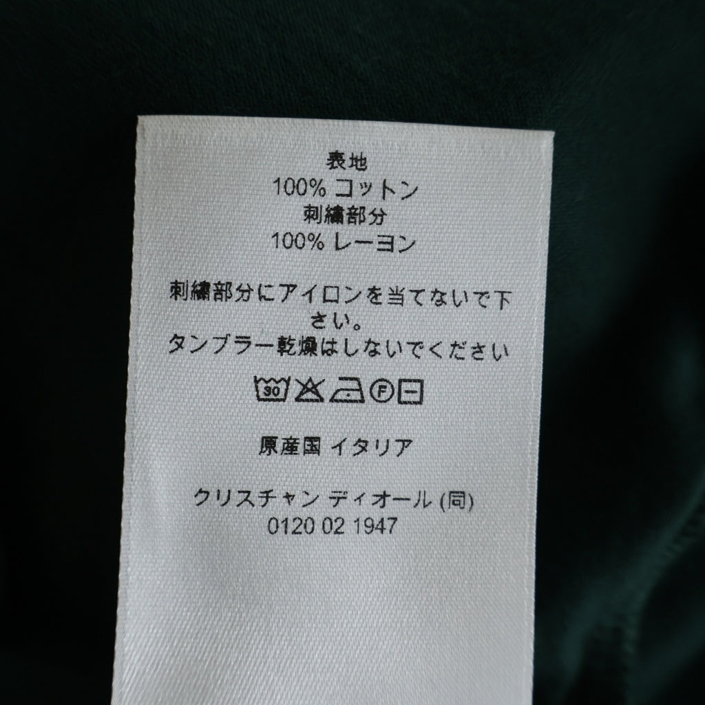 DIOR(ディオール) 26SS ロゴ刺繍半袖Tシャツ 683J606A0677 グリーン