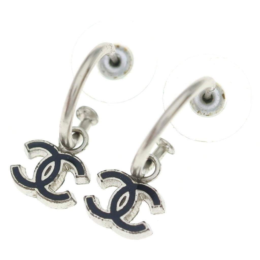 CHANEL(シャネル) ココマーク チャームフープピアス シルバー レディース
