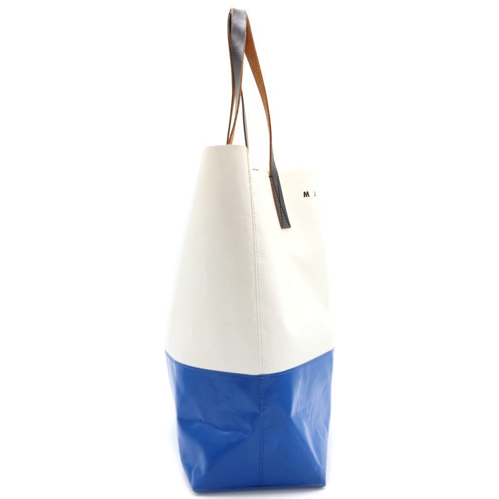 MARNI(マルニ) TRIBECA TOTE トライベッカ トートバッグ ブルー/ホワイト SHMQ0037A0 レディース