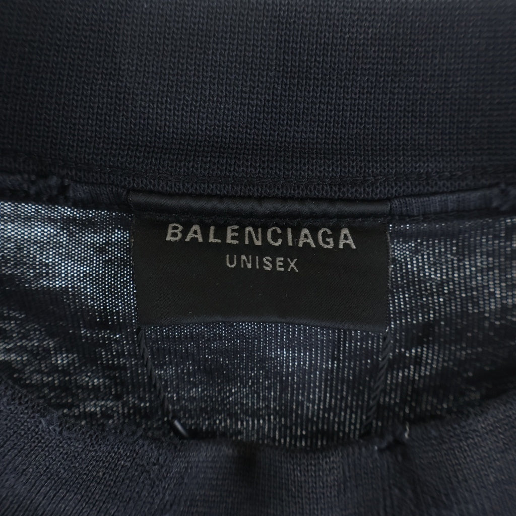BALENCIAGA(バレンシアガ) 24SS SEE NOW BUY NOW TEE ダメージ加工 プリント クルーネック 半袖Tシャツ カットソー ブラック 787358 TQVE8