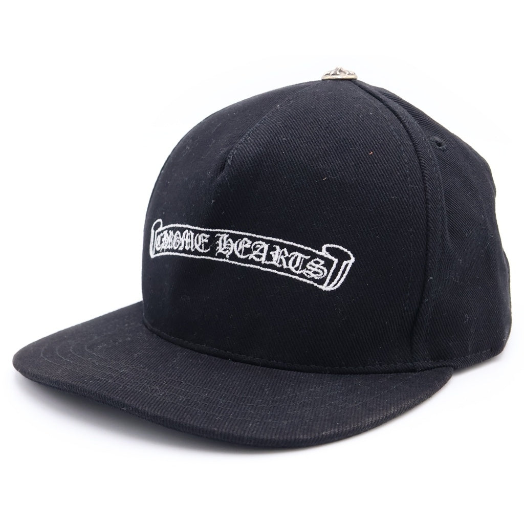 CHROME HEARTS(クロムハーツ) CH SCROLL CAP スクロール刺繍 キャップ ブラック