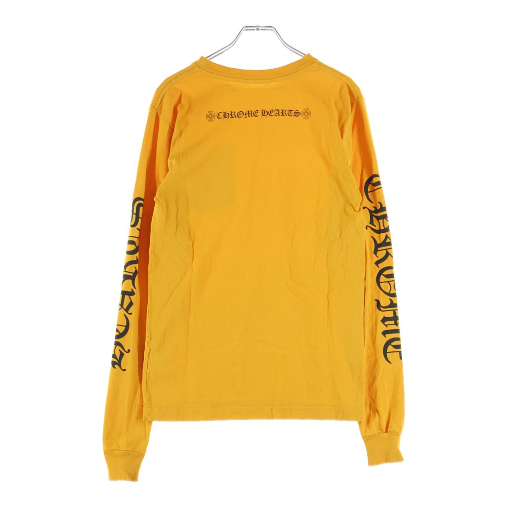 CHROME HEARTS(クロムハーツ) Mustard Arm Logo L/S Tee マスタードアームロゴ ロングスリーブクルーネック長袖Tシャツカットソー イエロー