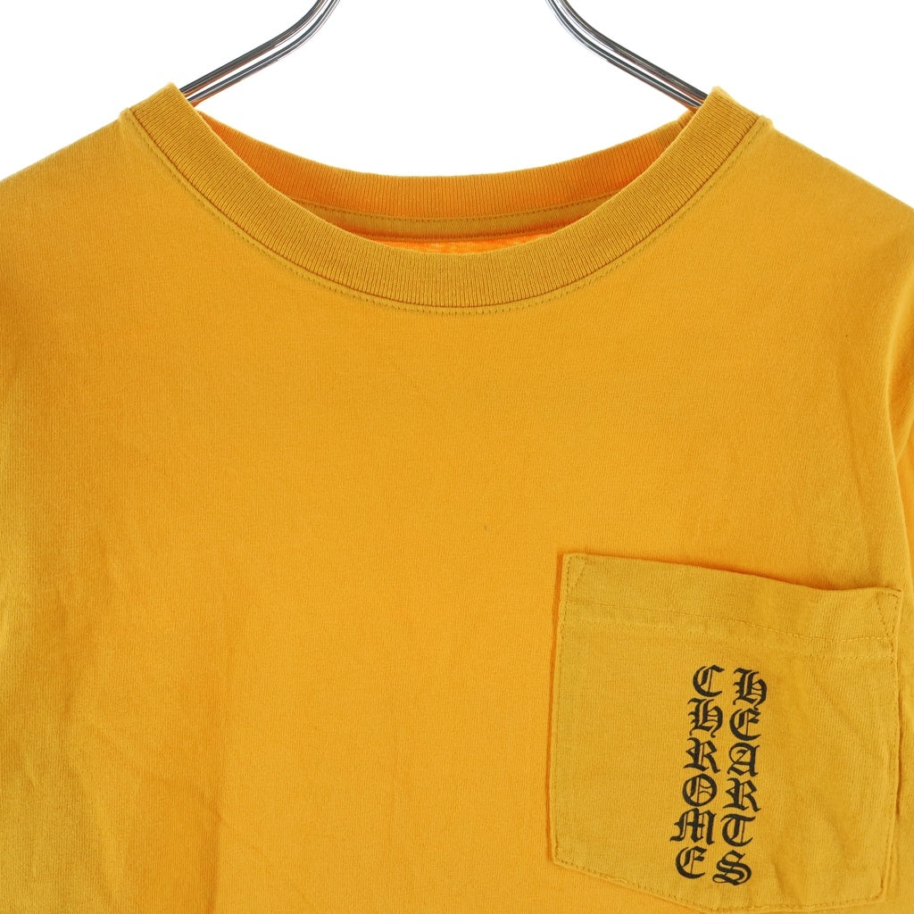 CHROME HEARTS(クロムハーツ) Mustard Arm Logo L/S Tee マスタードアームロゴ ロングスリーブクルーネック長袖Tシャツカットソー イエロー