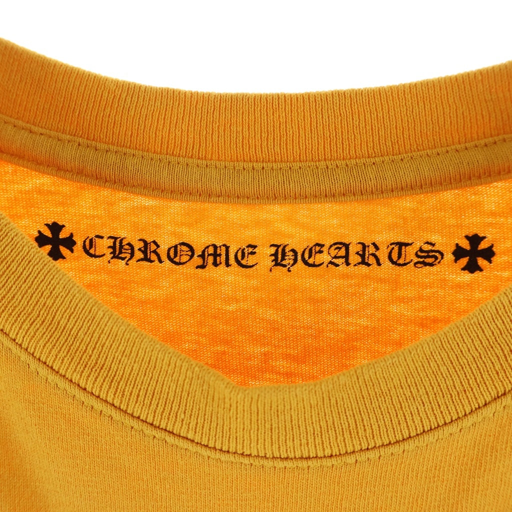 CHROME HEARTS(クロムハーツ) Mustard Arm Logo L/S Tee マスタードアームロゴ ロングスリーブクルーネック長袖Tシャツカットソー イエロー
