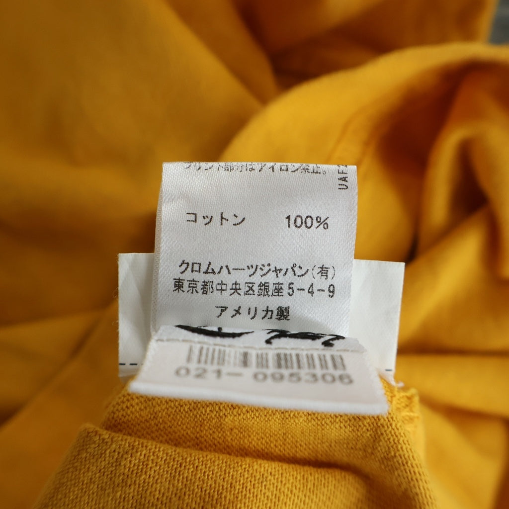 CHROME HEARTS(クロムハーツ) Mustard Arm Logo L/S Tee マスタードアームロゴ ロングスリーブクルーネック長袖Tシャツカットソー イエロー