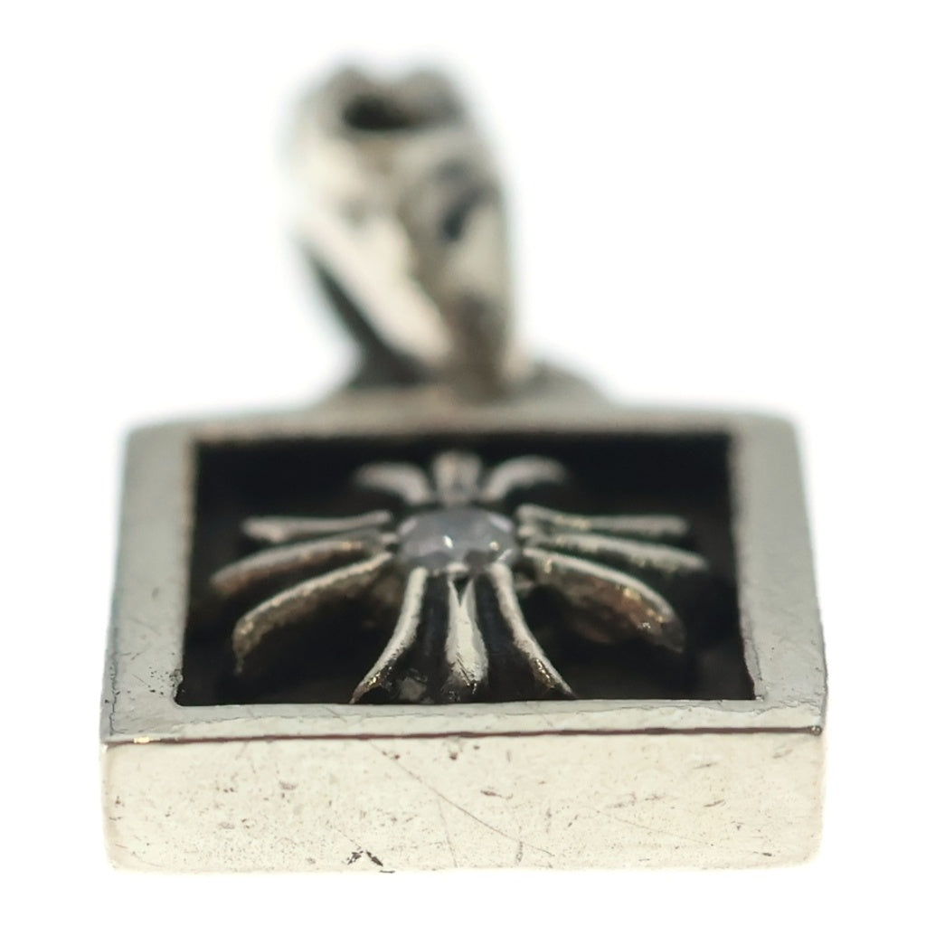CHROME HEARTS(クロムハーツ) FRAMED CH PLUS 1DIA フレームドCHプラス 1ダイヤ チャーム ペンダントトップ シルバー