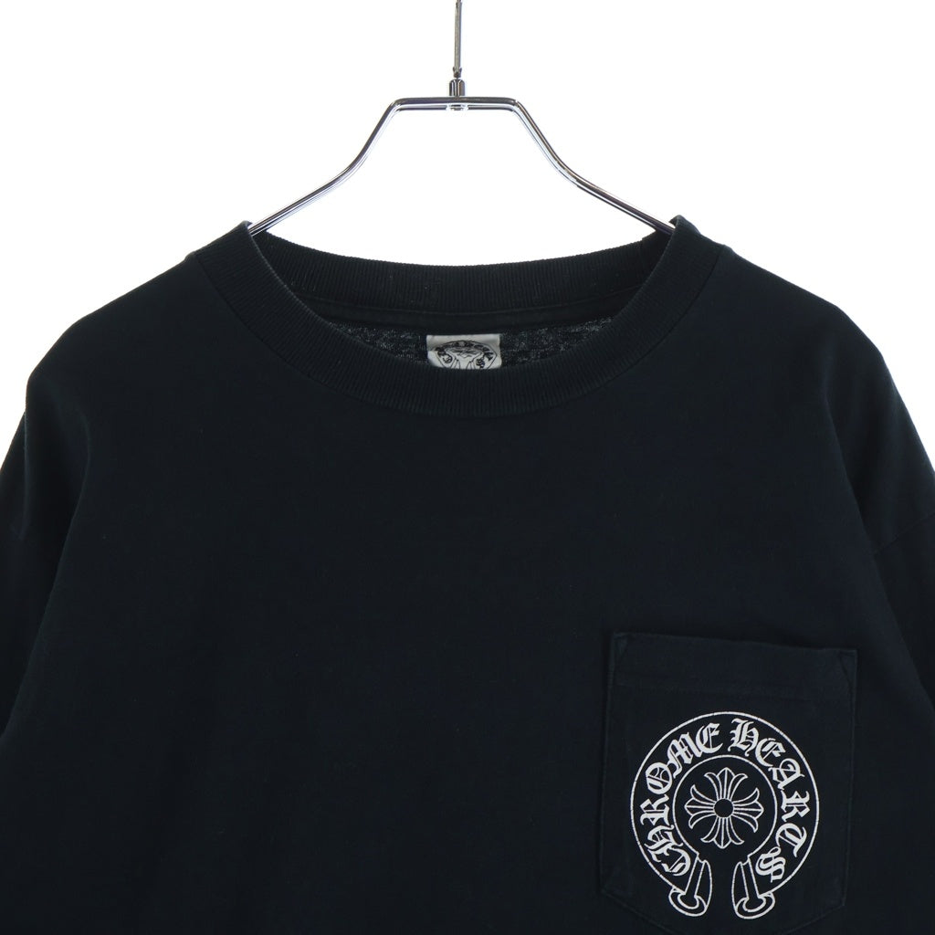 CHROME HEARTS(クロムハーツ) TAIPEI LTD L/S Tee 台北限定 オールド アームフローラル バックホースシュープリント 長袖Tシャツ カットソー ブラック