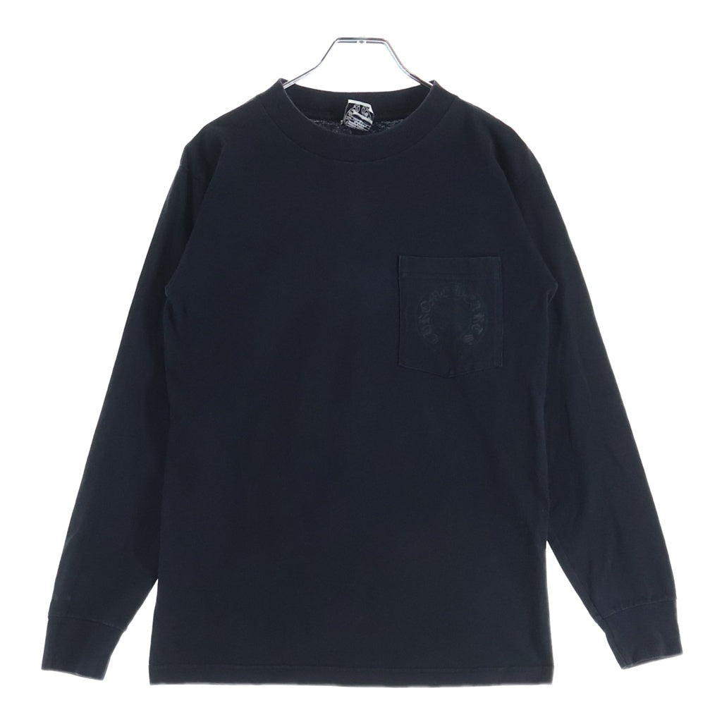 CHROME HEARTS(クロムハーツ) Cemetery L/S Tee オールド セメタリーバックプリント 長袖ポケットTシャツ ブラック