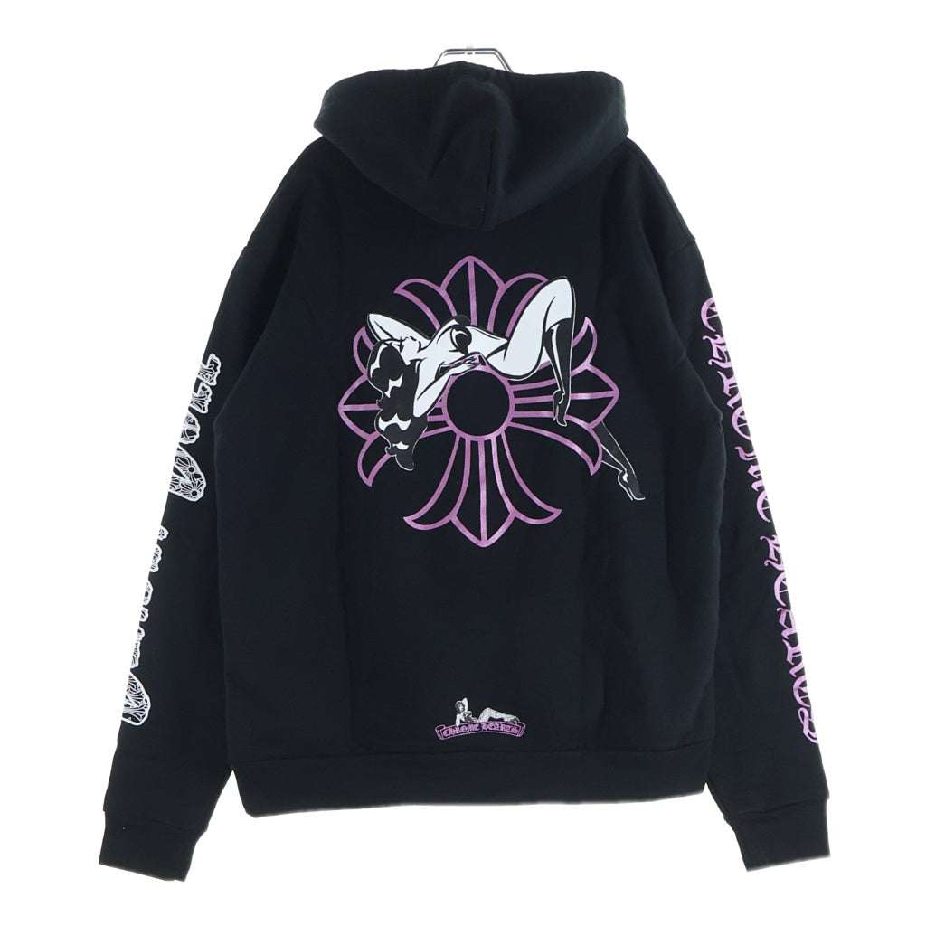 CHROME HEARTS(クロムハーツ) ×DEADLY DOLL ONLINE Limited Pullover Hoodie ×デッドリードール オンライン限定 プルオーバーフーディ スウェットパーカー ブラック