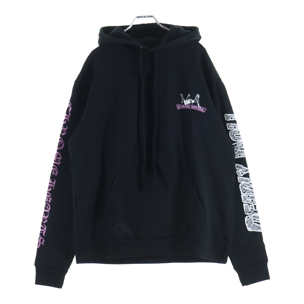 CHROME HEARTS(クロムハーツ) ×DEADLY DOLL ONLINE Limited Pullover Hoodie ×デッドリードール オンライン限定 プルオーバーフーディ スウェットパーカー ブラック