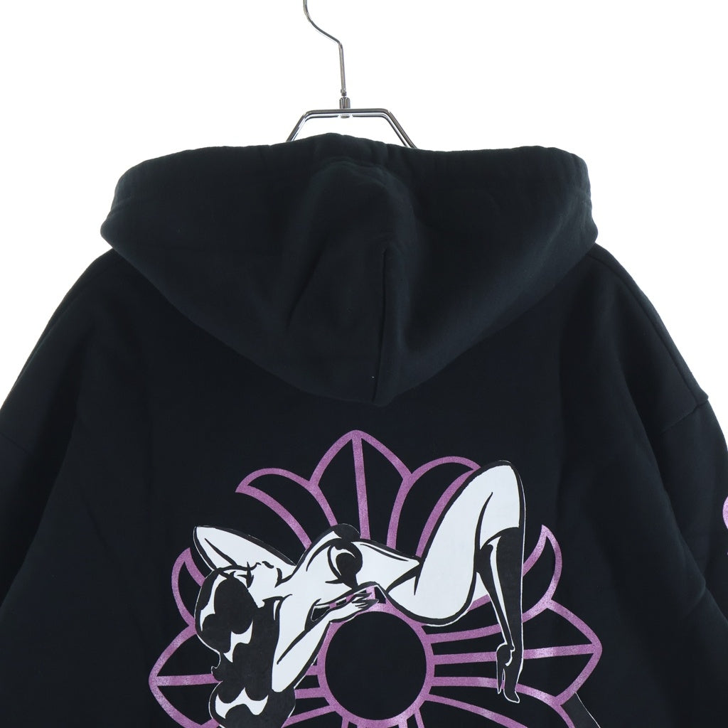 CHROME HEARTS(クロムハーツ) ×DEADLY DOLL ONLINE Limited Pullover Hoodie ×デッドリードール オンライン限定 プルオーバーフーディ スウェットパーカー ブラック