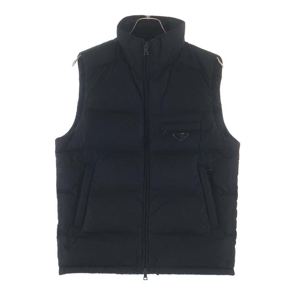PRADA SPORT(プラダ スポーツ) トライアングルロゴプレート ダウンベスト ブラック SJM433 R131 Q86