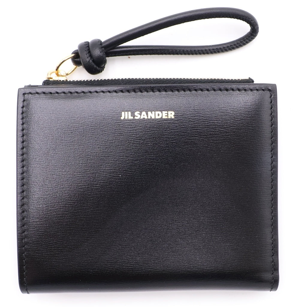 JIL SANDER NAVY(ジルサンダーネイビー) GIRO MINI FRENCH WALLET ジロ ミニフレンチウォレット ブラック J07UI0016