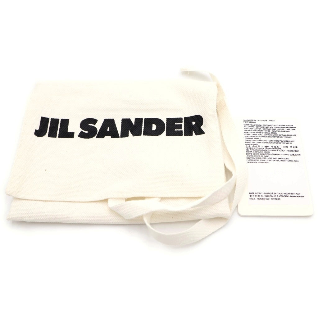 JIL SANDER NAVY(ジルサンダーネイビー) GIRO MINI FRENCH WALLET ジロ ミニフレンチウォレット ブラック J07UI0016