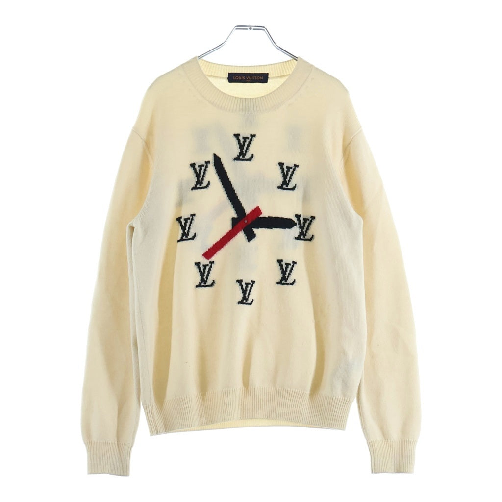 LOUIS VUITTON(ルイヴィトン) クロックインタルシアセーター ニット アイボリー RM211 ZLL HKN78W