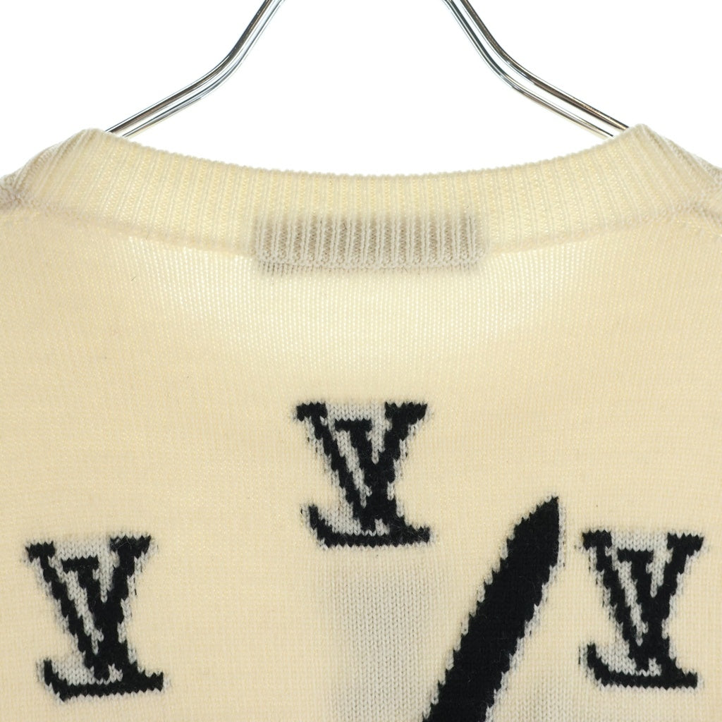 LOUIS VUITTON(ルイヴィトン) クロックインタルシアセーター ニット アイボリー RM211 ZLL HKN78W