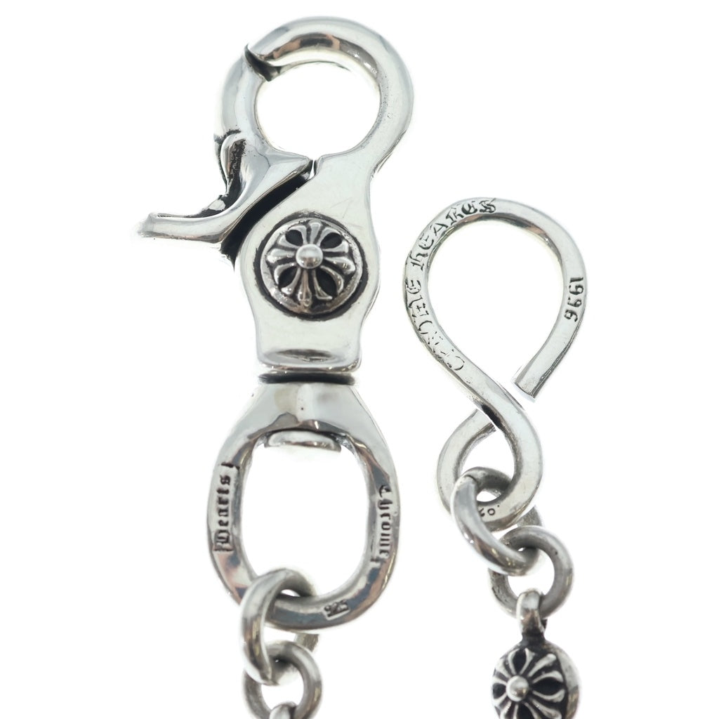 CHROME HEARTS(クロムハーツ) 1BALL SHORT-S/1クリップショート#1クロスボール ウォレットチェーン シルバー BCA061