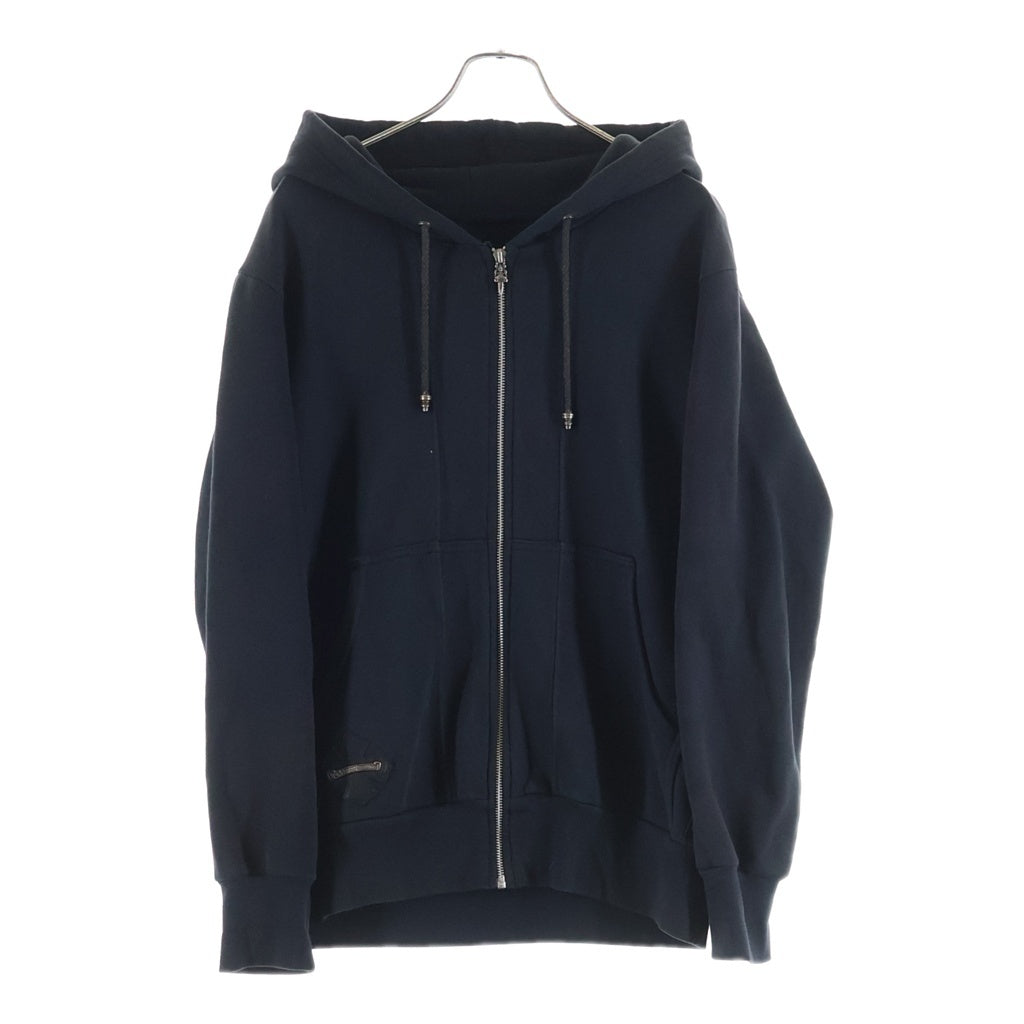 CHROME HEARTS(クロムハーツ) CHプラスパッチ付きダガージップアップパーカー バックホースシューレザーパッチパーカー