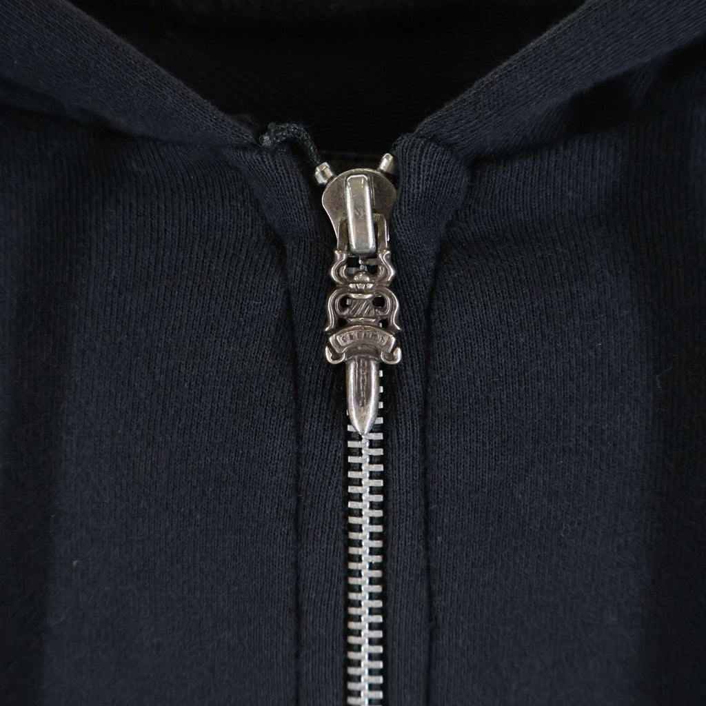 CHROME HEARTS(クロムハーツ) CHプラスパッチ付きダガージップアップパーカー バックホースシューレザーパッチパーカー