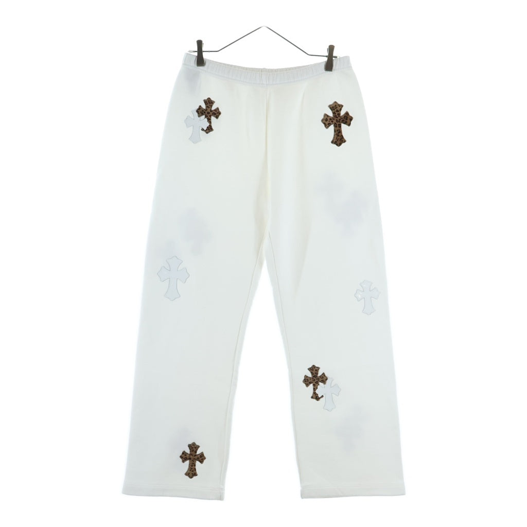 CHROME HEARTS(クロムハーツ) M Y NOT クロスパッチ付きスウェットロングパンツ ホワイト