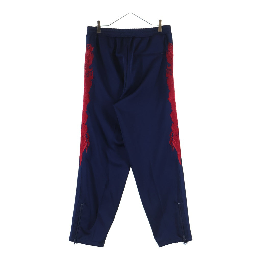 doublet(ダブレット) 20SS CHAOS EMBROIDERY TRACK PANTS 20SS20PT120-1 カオス刺繍 トラックパンツ ネイビー