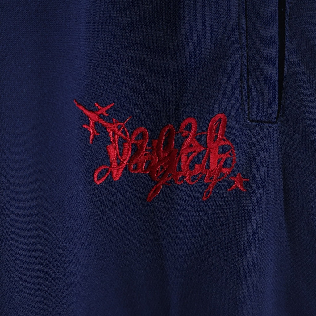 doublet(ダブレット) 20SS CHAOS EMBROIDERY TRACK PANTS 20SS20PT120-1 カオス刺繍 トラックパンツ ネイビー