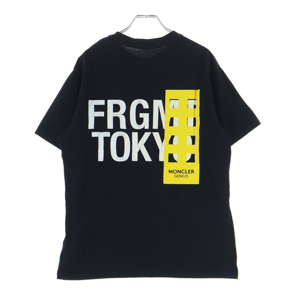 MONCLER(モンクレール) ×FRAGMENT DESIGN E20968003057 フラグメントデザイン クルーネック半袖Tシャツ ブラック