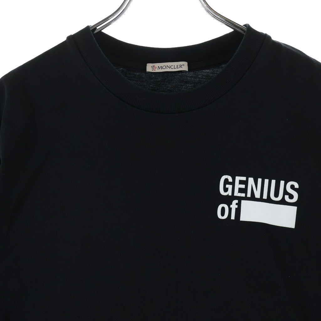 MONCLER(モンクレール) ×FRAGMENT DESIGN E20968003057 フラグメントデザイン クルーネック半袖Tシャツ ブラック