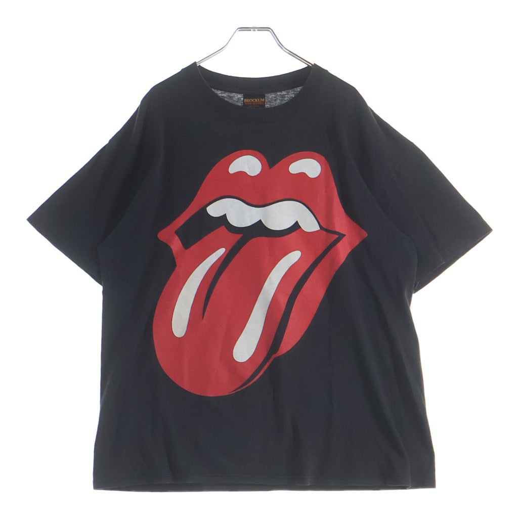 VINTAGE(ヴィンテージ) 90s The Rolling Stones ローリング ストーンズ BROCKUM ブロッカムボディ クルーネック半袖Tシャツ ブラック