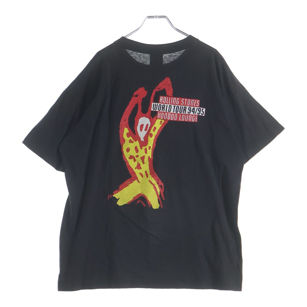 VINTAGE(ヴィンテージ) 90s The Rolling Stones ローリング ストーンズ BROCKUM ブロッカムボディ クルーネック半袖Tシャツ ブラック