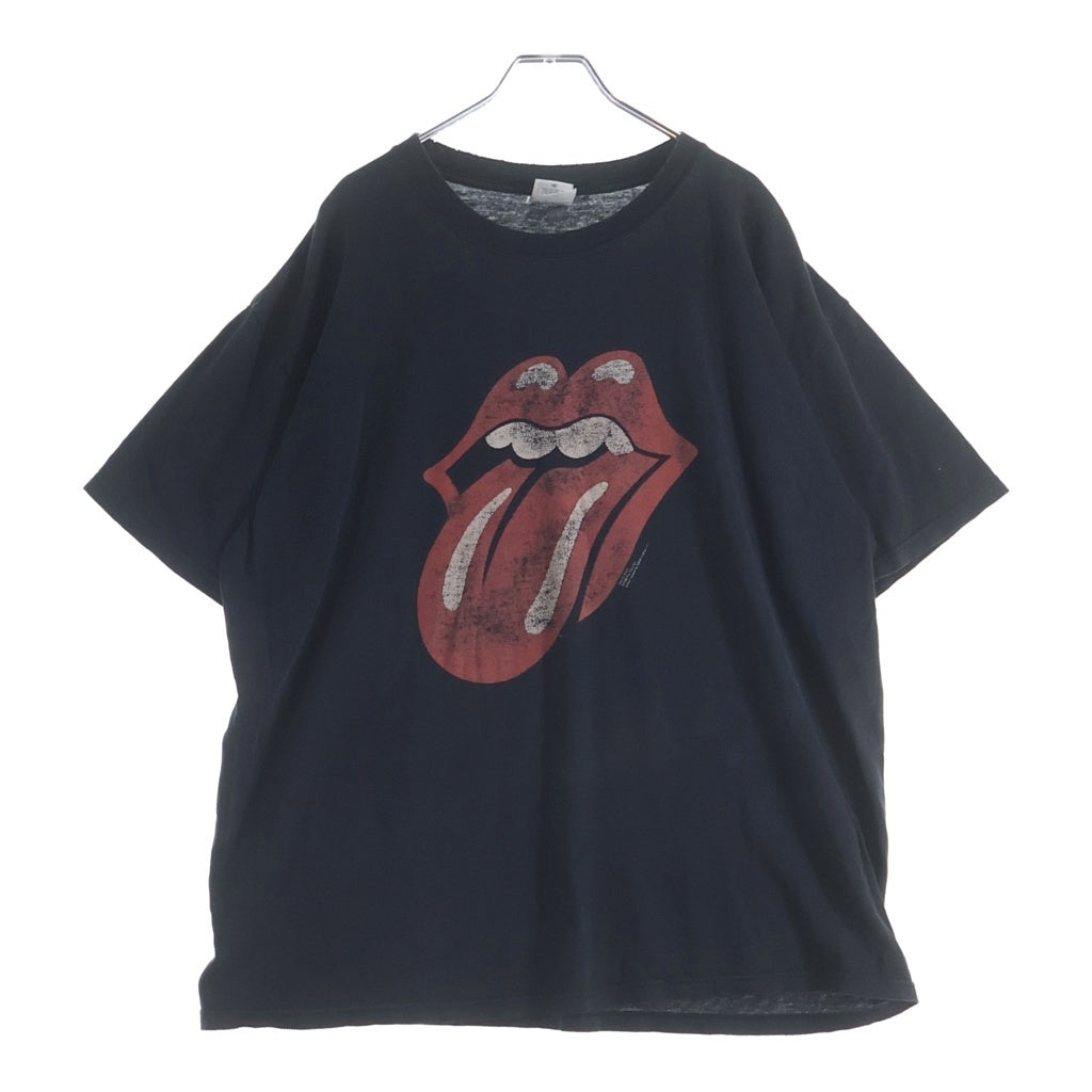 VINTAGE(ヴィンテージ) 00s The Rolling Stones ローリング ストーンズ ANVIL ボディ クルーネック半袖Tシャツ ブラック