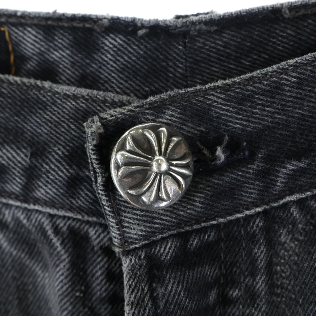 CHROME HEARTS(クロムハーツ) ×501 VNTG LEATHER CROSS PATCH JEANS