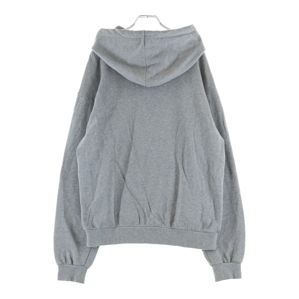 CELINE(セリーヌ) 21SS スタッズフロントロゴ ダメージフーデットプルーオーバーパーカー グレー 2Y309052H