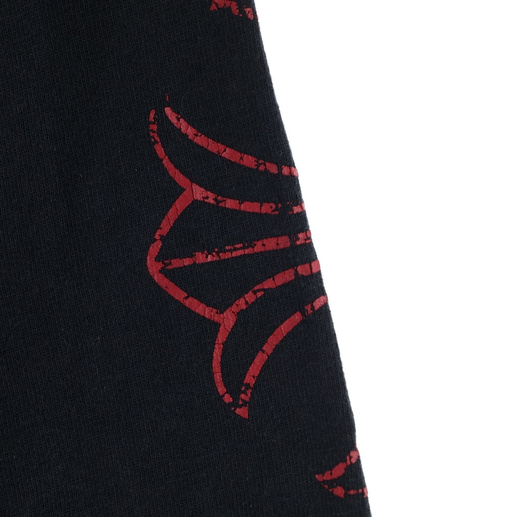 CHROME HEARTS(クロムハーツ) OLD CH L S 1 バックホースシュープリント 長袖Tシャツ カットソー ブラック/レッド