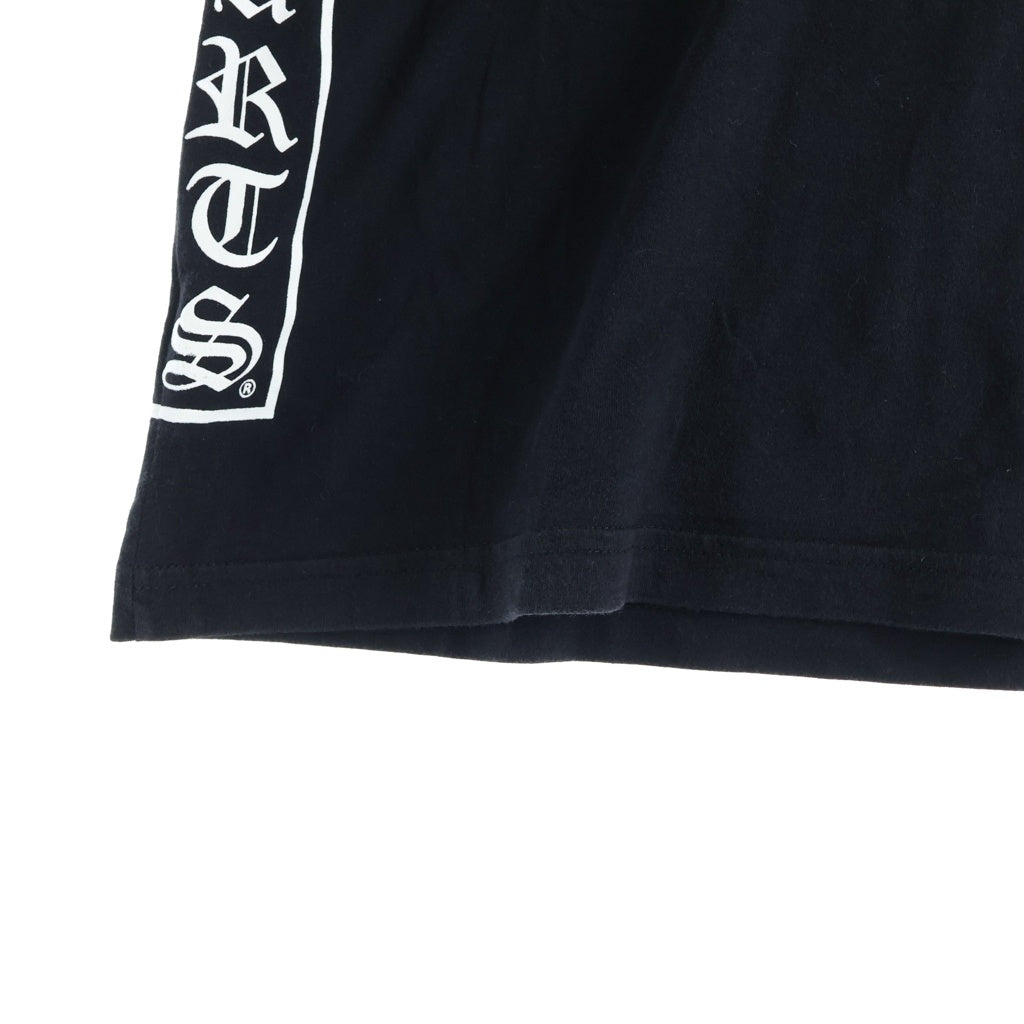 CHROME HEARTS(クロムハーツ) CH L S 1 サイドTバーロゴ プリント 長袖Tシャツ カットソー ブラック