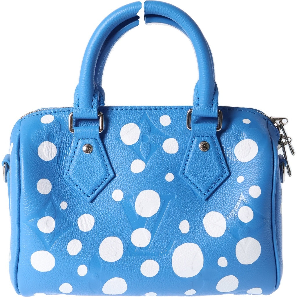 LOUIS VUITTON(ルイヴィトン) ×YK Speedy Monogram Bag M46425 ×草間彌生 スピーディー 20 モノグラム2WAYショルダーバッグ ブルー レディース