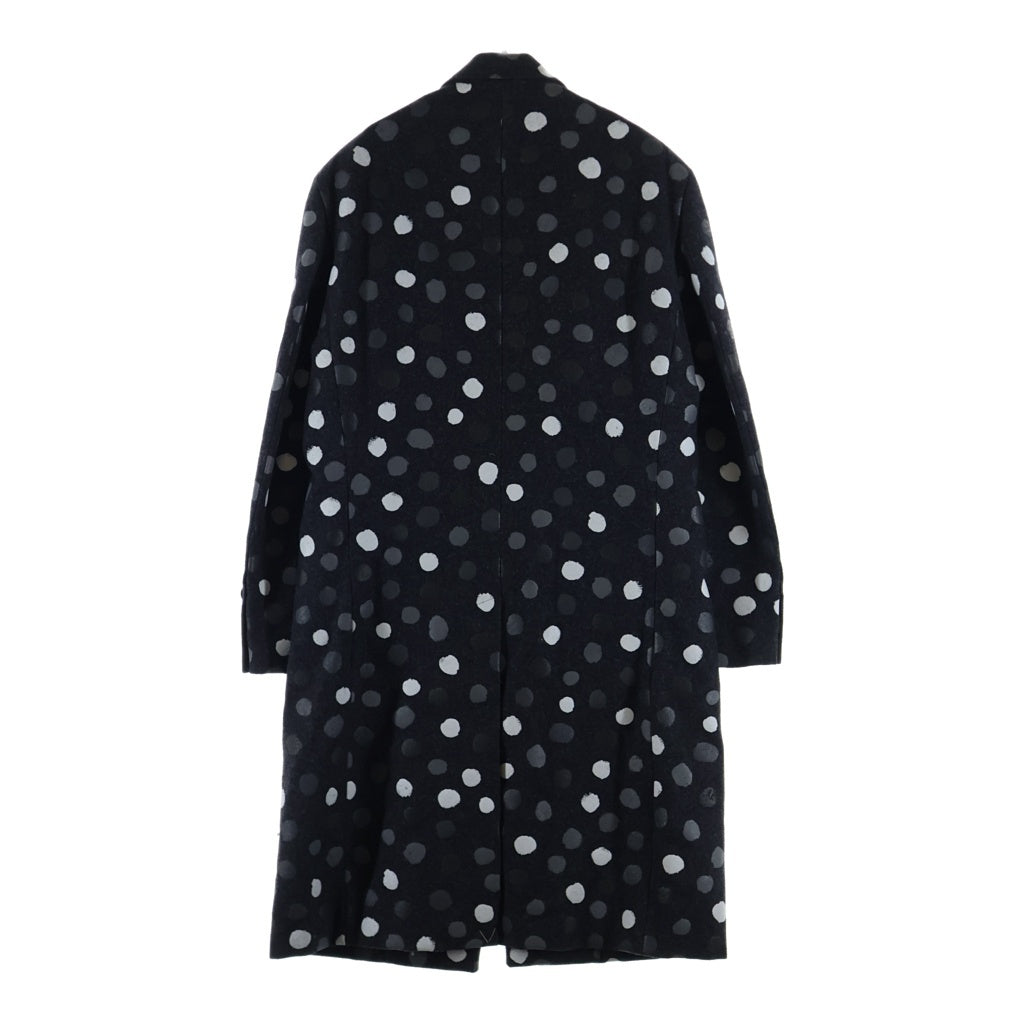 LOUIS VUITTON(ルイヴィトン) 23SS ×YK Painted Dots Jacket RM231H XK4 HOC30E ×草間彌生 ペインテッド ドット柄ジャケット ウールチェスターコート グレー