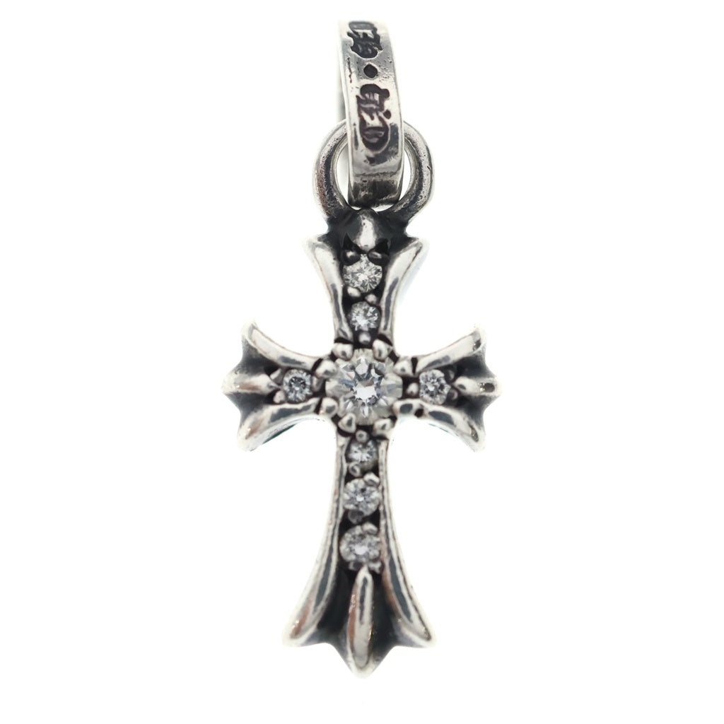 CHROME HEARTS(クロムハーツ) CRS BBYFAT P DMND ベイビーファットクロス PAVEダイヤ ペンダントトップ シルバーBCA234
