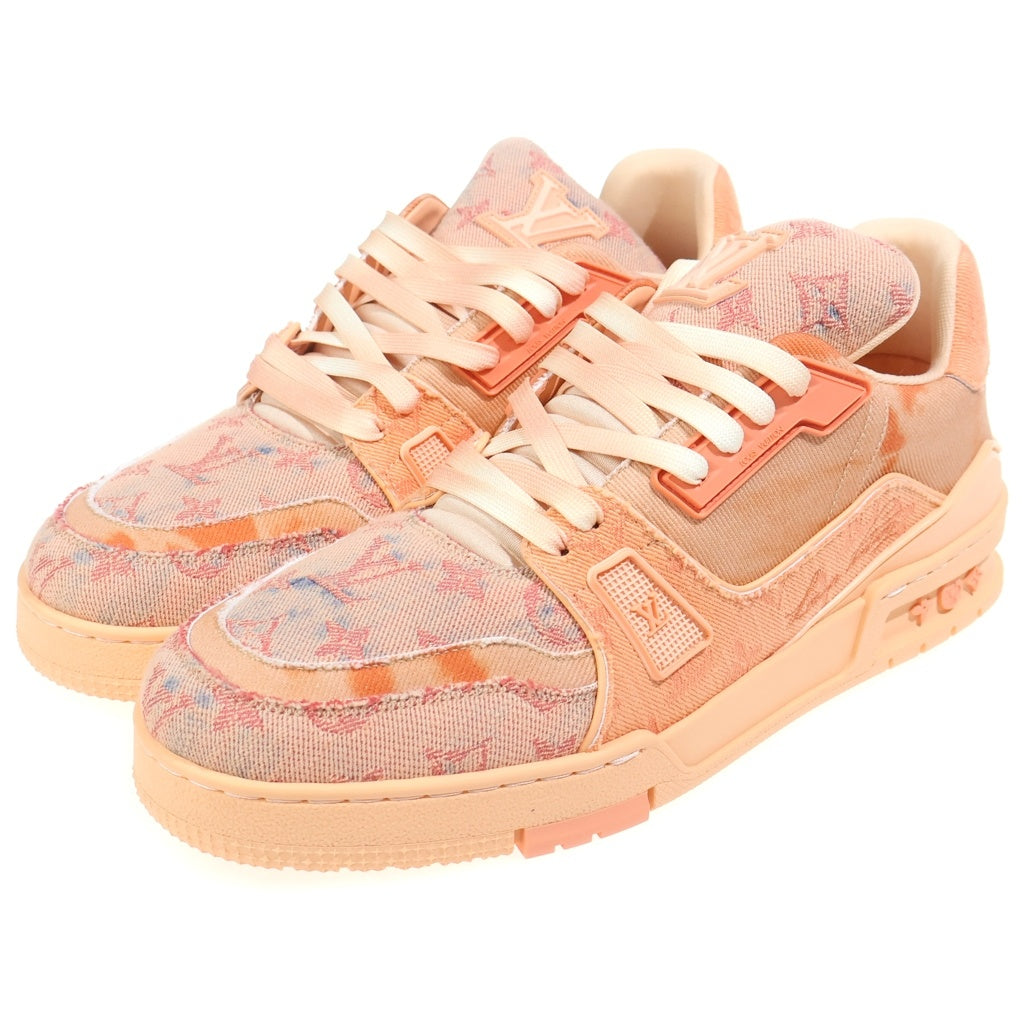 LOUIS VUITTON(ルイヴィトン) LV Trauner Monogram Denim Sneakers 1ACVNR LVトレイナー モノグラムデニムローカットスニーカー オレンジ
