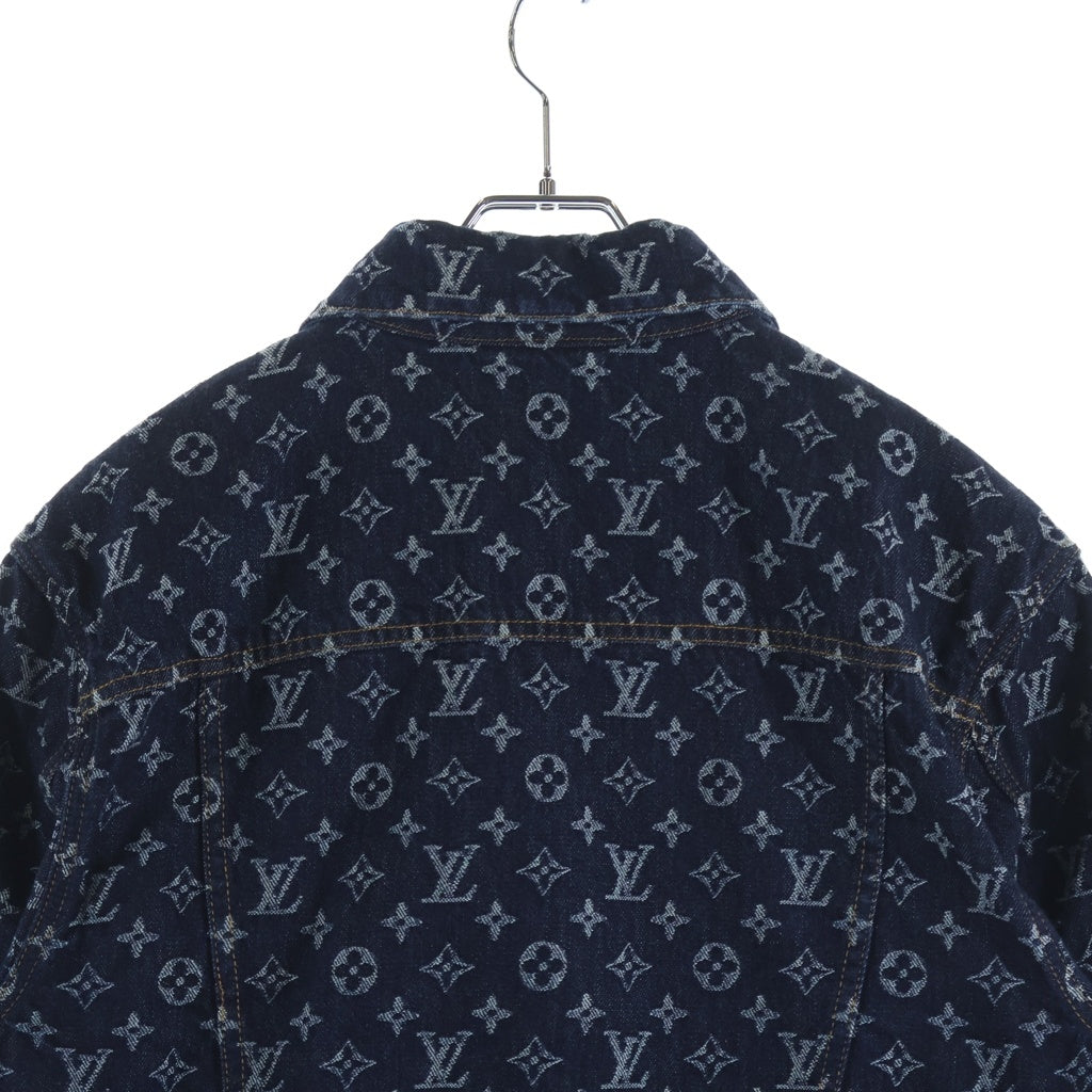 LOUIS VUITTON(ルイヴィトン) 24AW Monogram Jacquard Denim Jacket RM242M UZD HRA79W モノグラム ジャガードデニムジャケット ネイビー