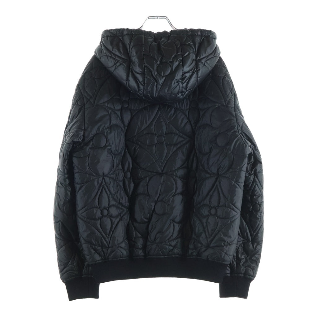 LOUIS VUITTON(ルイヴィトン) 21AW LVSE Quilted Hoodie RM212Q DH1 HLB50E モノグラム フラワーキルテッドジャケット ブラック
