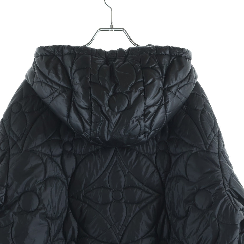LOUIS VUITTON(ルイヴィトン) 21AW LVSE Quilted Hoodie RM212Q DH1 HLB50E モノグラム フラワーキルテッドジャケット ブラック