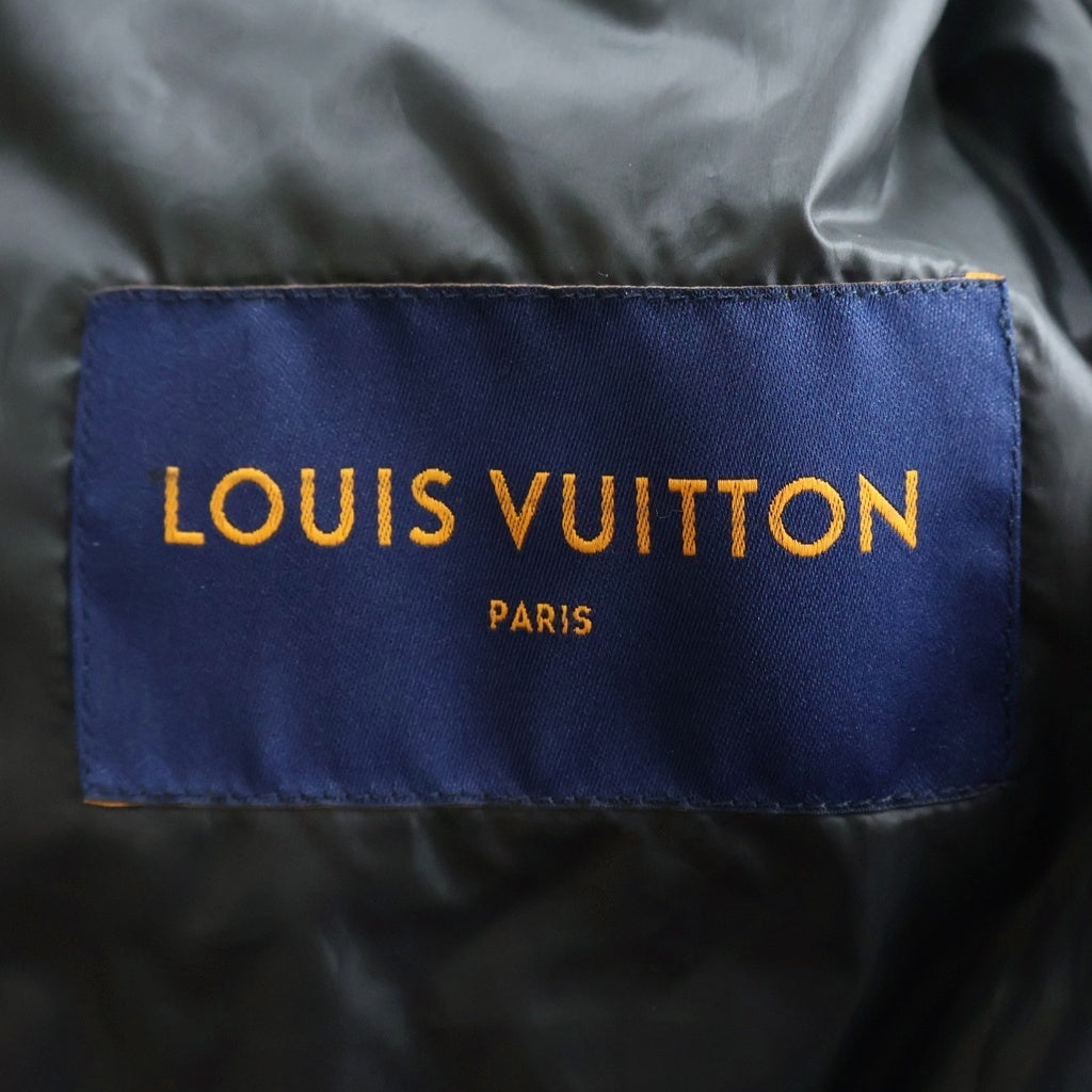 LOUIS VUITTON(ルイヴィトン) 21AW LVSE Quilted Hoodie RM212Q DH1 HLB50E モノグラム フラワーキルテッドジャケット ブラック