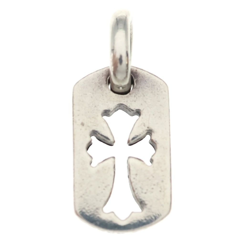 CHROME HEARTS(クロムハーツ) DT TNY CO CRS タイニーカットアウトクロスドッグタグ チャーム ペンダントトップ シルバー BCA252
