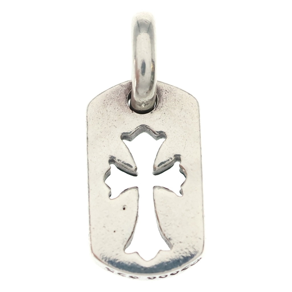 CHROME HEARTS(クロムハーツ) DT TNY CO CRS タイニーカットアウトクロスドッグタグ チャーム ペンダントトップ シルバー BCA252
