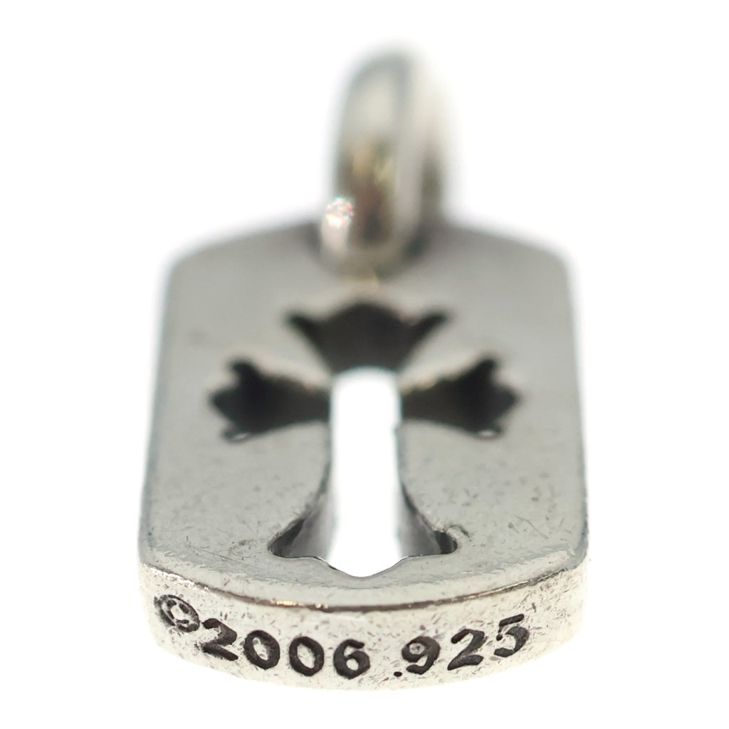 CHROME HEARTS(クロムハーツ) DT TNY CO CRS タイニーカットアウトクロスドッグタグ チャーム ペンダントトップ シルバー BCA252