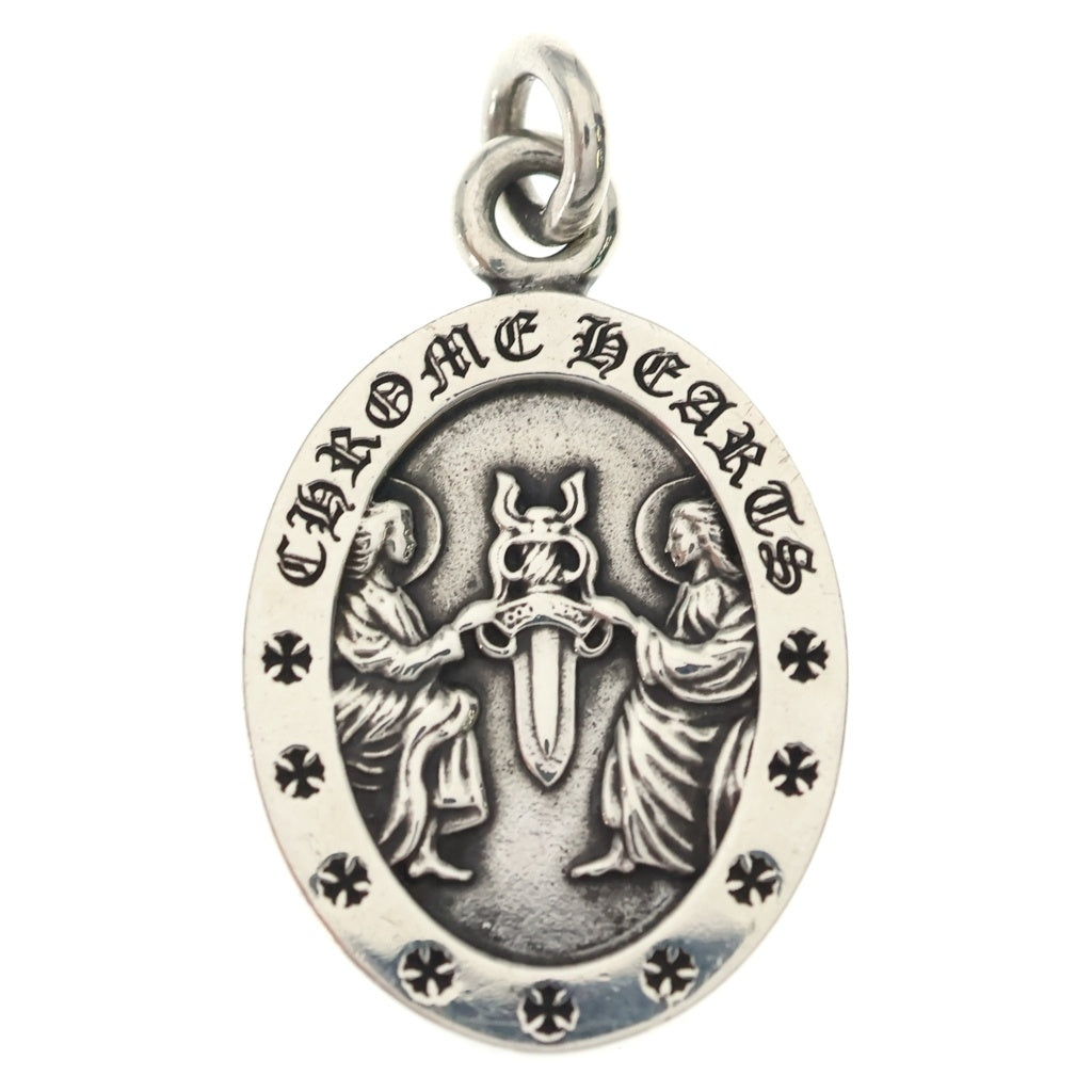 CHROME HEARTS(クロムハーツ) ANGEL MEDAL OVAL オーバルエンジェルメダル ペンダントトップ シルバー BCA207