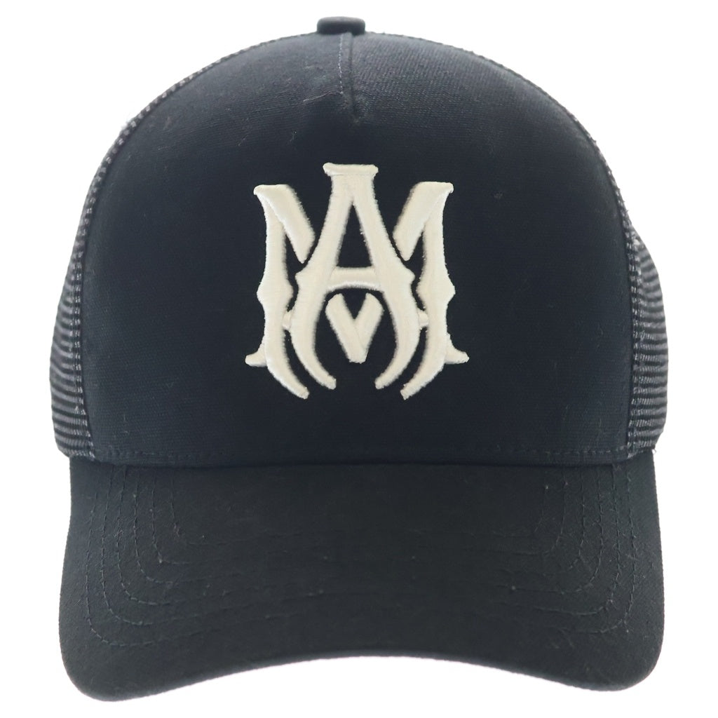 AMIRI(アミリ) MA LOGO TRUCKER SR1XMAH009SAMHDC MAロゴ トラッカーキャップ メッシュキャップ 帽子 ブラック