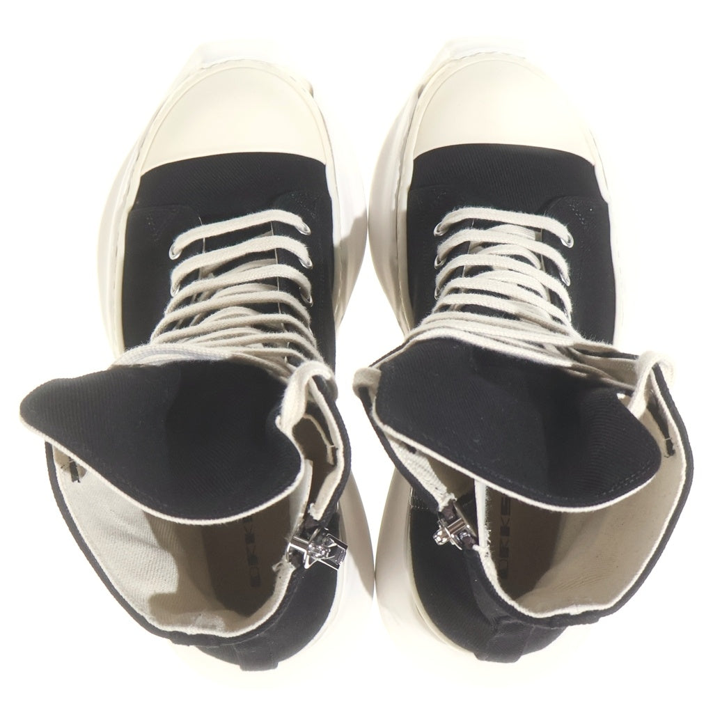 DRKSHDW(ダークシャドウ) CARGO ABSTRACT SNEAKS DU02E7841 カーゴアブストラクト キャンバスハイカットスニーカー ブラック