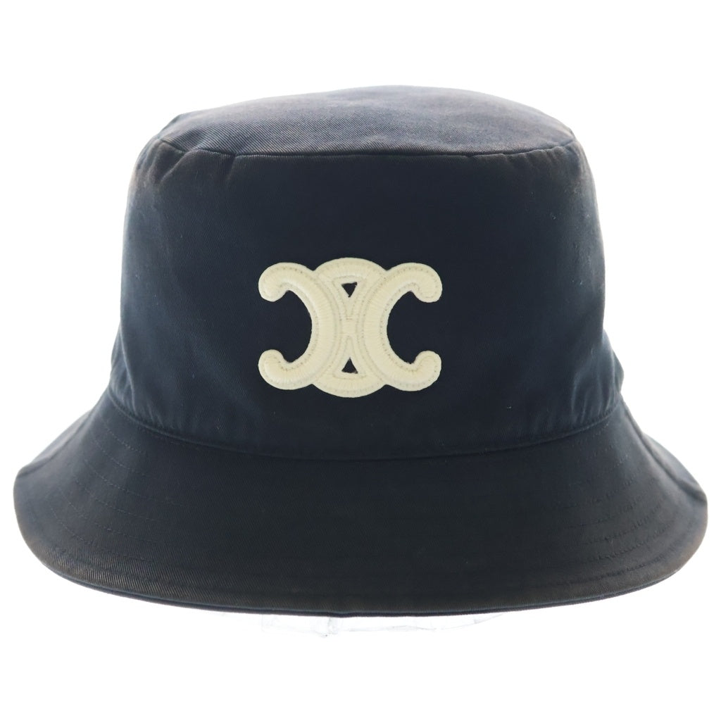 CELINE(セリーヌ) TRIOMPHE BUCKET HAT 2AUE5968P トリオンフ バケットハット 帽子 ブラック レディース